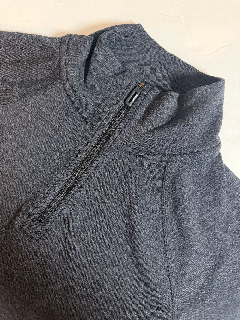 Smartwool Women's 1/4 Zip Pullover Small Gray Merino Wool 250